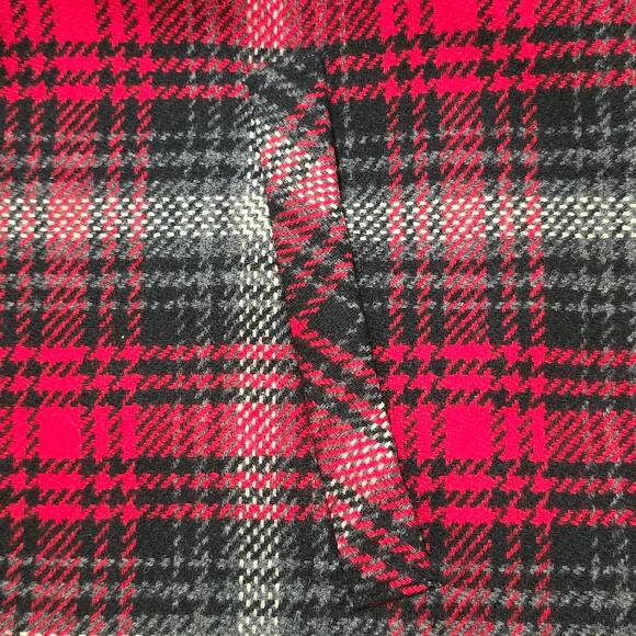 Vintage Pendleton 100% Tartan Plaid Wool Pea Coat in Women's Size M, Red & Black - Picture 7 of 14